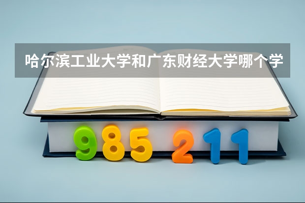 哈尔滨工业大学和广东财经大学哪个学校好 录取分数线对比