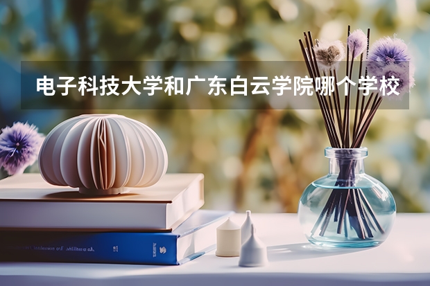 电子科技大学和广东白云学院哪个学校好 录取分数线对比