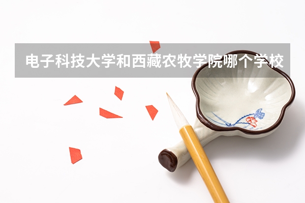 电子科技大学和西藏农牧学院哪个学校好 录取分数线对比