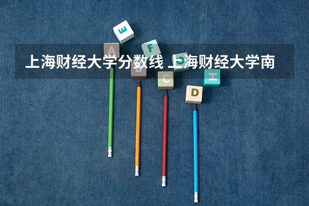 上海财经大学分数线 上海财经大学南安普顿大学分数线