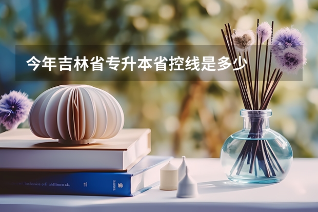 今年吉林省专升本省控线是多少