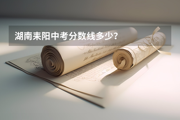 湖南耒阳中考分数线多少？