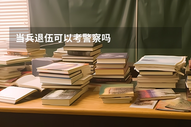 当兵退伍可以考警察吗
