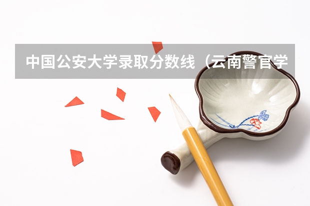 中国公安大学录取分数线（云南警官学院分数线）