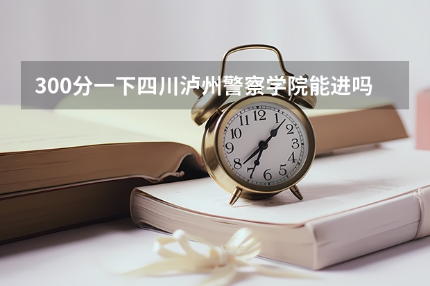 300分一下四川泸州警察学院能进吗？