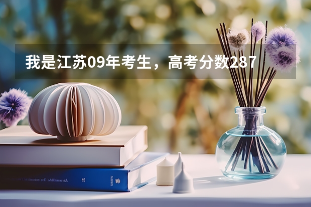 我是江苏09年考生，高考分数287，登记1A1B，我想问一下适合填哪些南京的学校