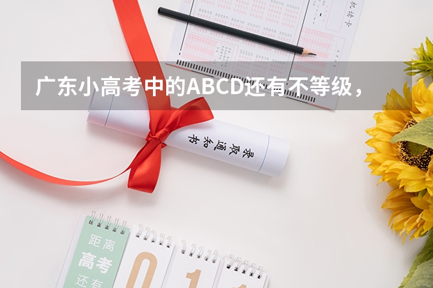 广东小高考中的ABCD还有不等级，分别是什么分数