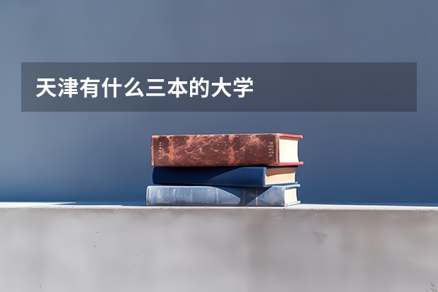 天津有什么三本的大学
