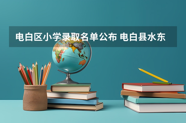 电白区小学录取名单公布 电白县水东镇电海小升初分数线