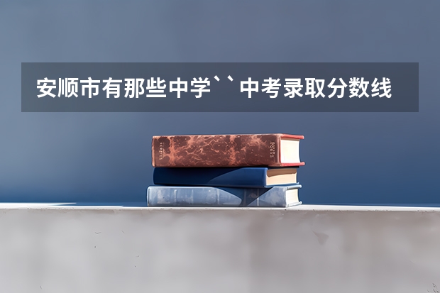 安顺市有那些中学``中考录取分数线分别是多少