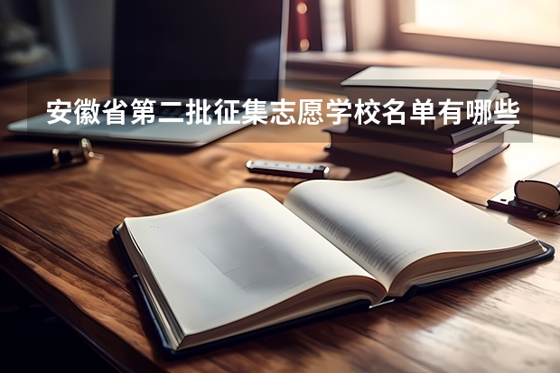 安徽省第二批征集志愿学校名单有哪些？