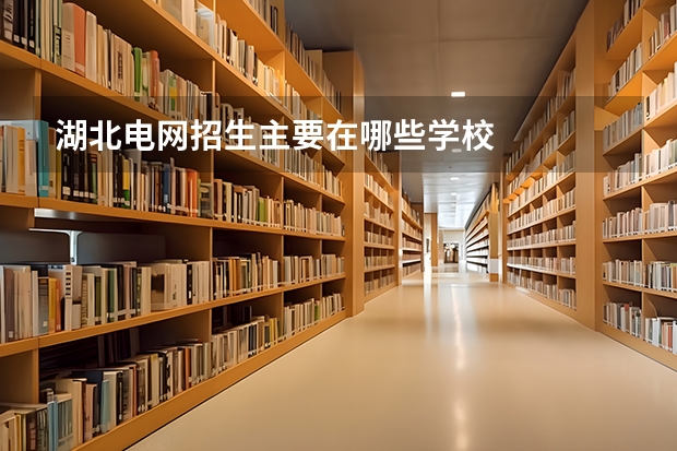 湖北电网招生主要在哪些学校
