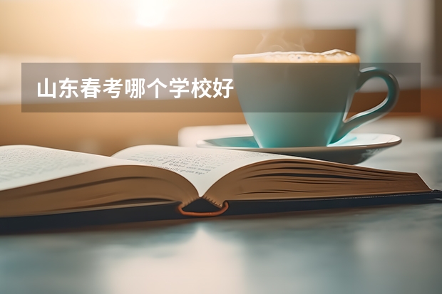 山东春考哪个学校好