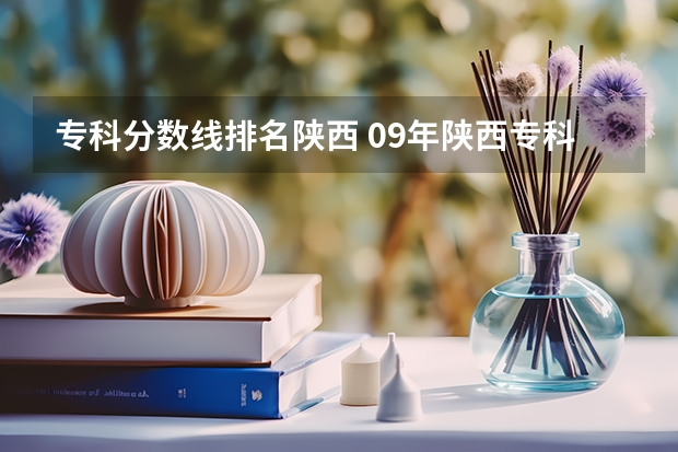 专科分数线排名陕西 09年陕西专科分数线