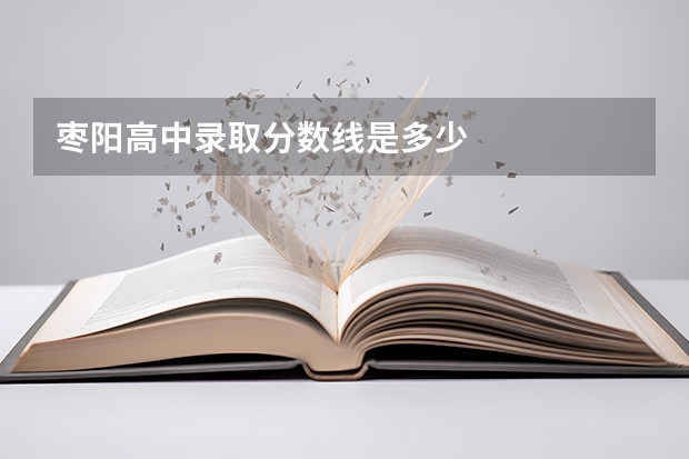 枣阳高中录取分数线是多少
