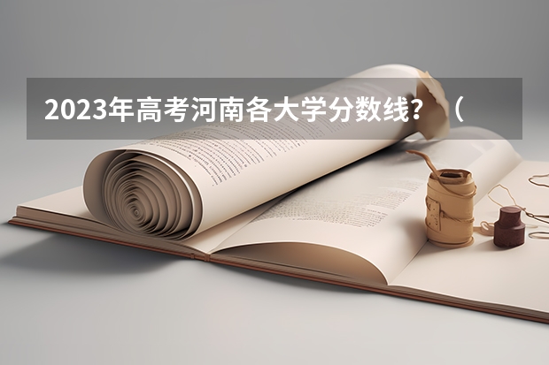 2023年高考河南各大学分数线？（2023河南专科学校排名及分数线）