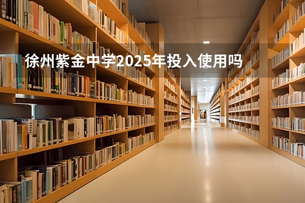 徐州紫金中学2025年投入使用吗